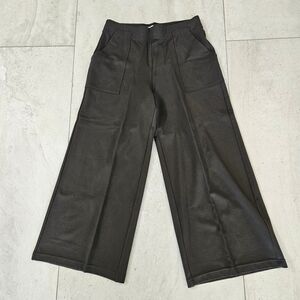 Max Studio London Green Gray Wide Leg Pants Large With Pockets Workwear